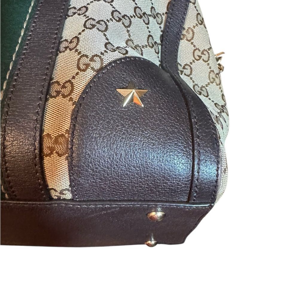 Ltd Edition GUCCI Webby Vintage Bee GG Supreme Canvas 2way Medium Boston Bag - Picture 8 of 16